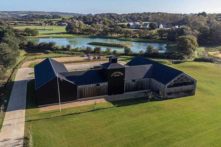 Goddards Brewery's bespoke built brewing centre near Arreton