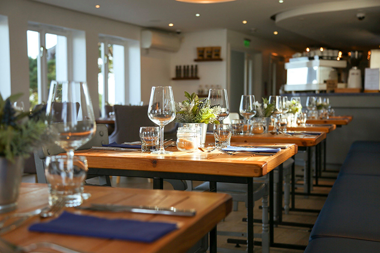 Interior dining area at The Duck restaurant near Ryde Canoe Lake